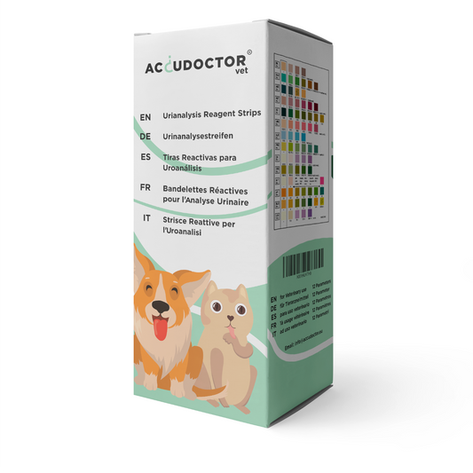 100 Accudoctor Urinteststreifen für Hunde und Katzen 11 Indikatoren
