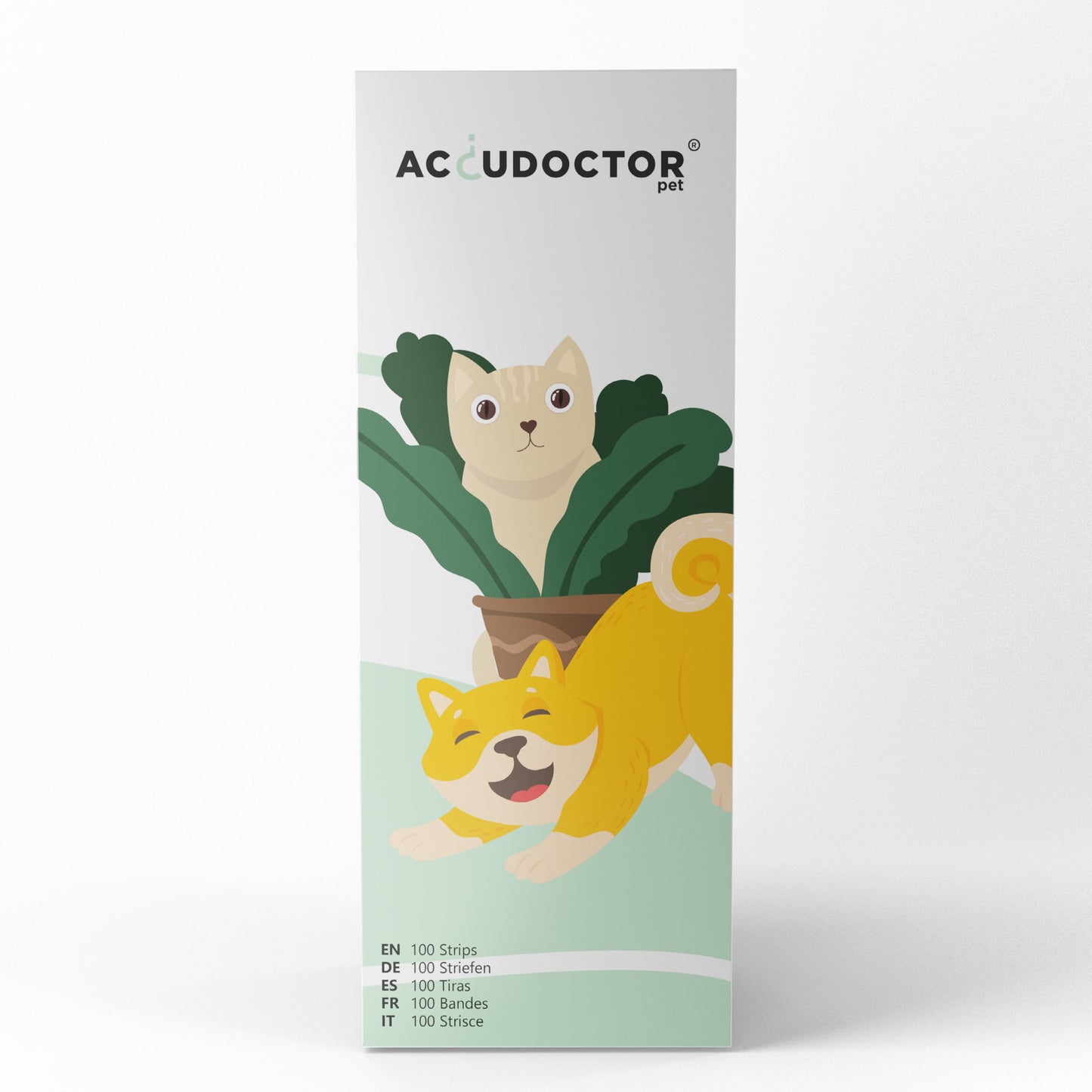 100 Accudoctor Urinteststreifen für Hunde und Katzen 11 Indikatoren
